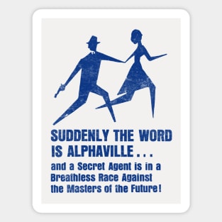 Alphaville 60s Movie Aesthetic Design Magnet